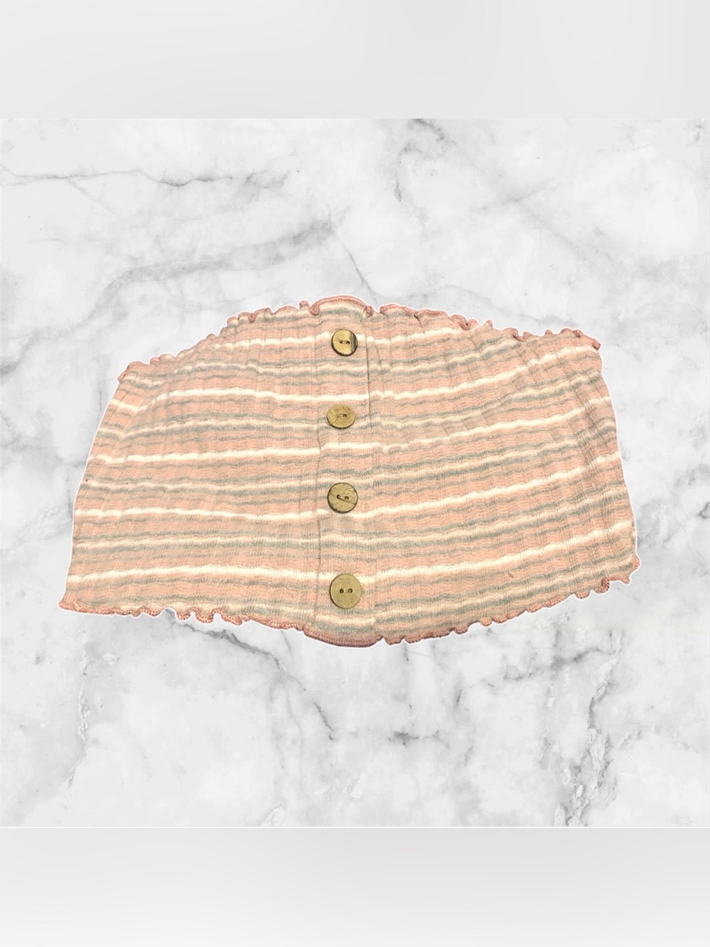 Love Vintage Strapless Crop Top